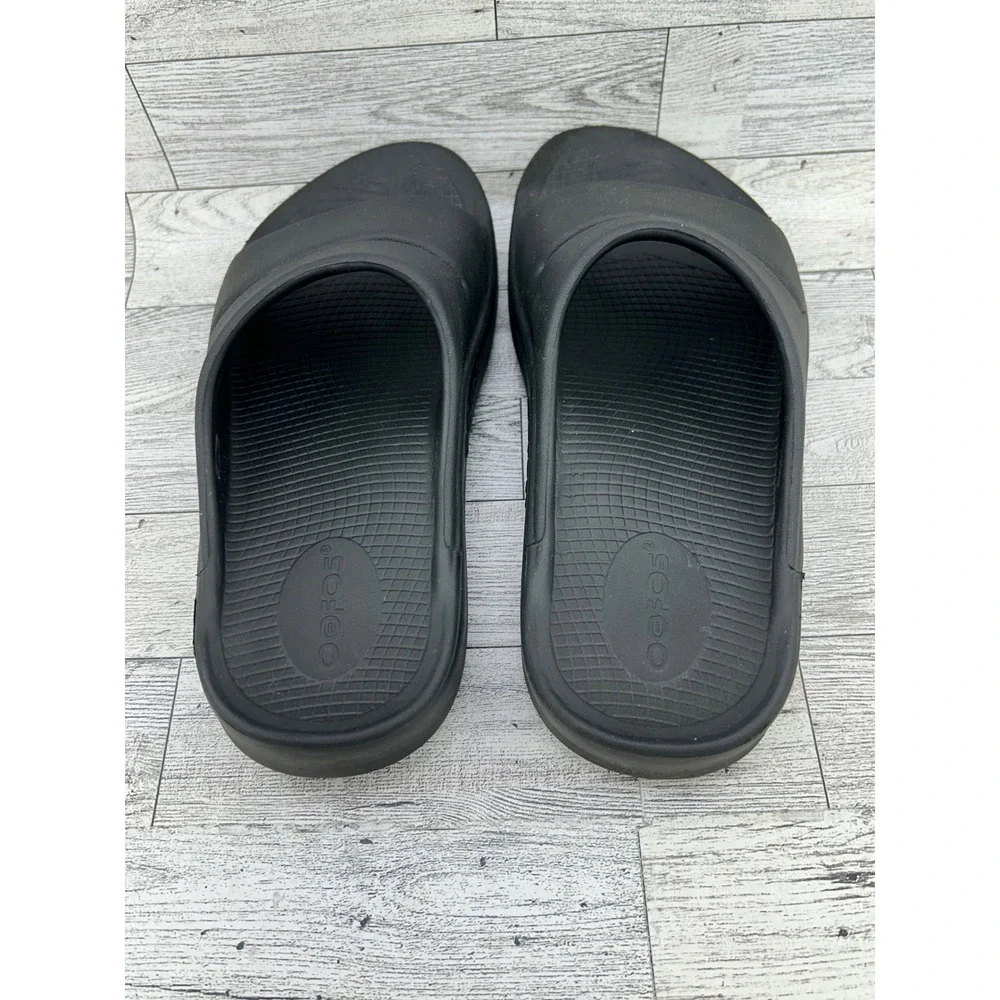 Oofos OOahh Sport Recovery Slides Black Mens 4 Womens 6 EU 37 Orthopedic Sandals